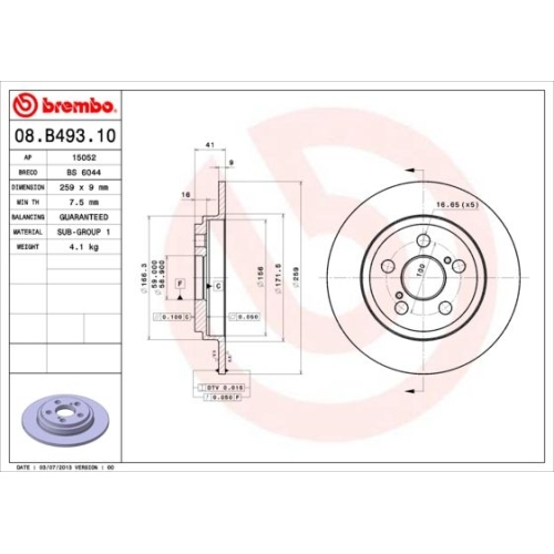 BREMBO Bremsscheibe PRIME LINE