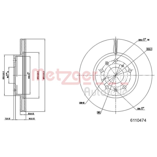 METZGER Bremsscheibe