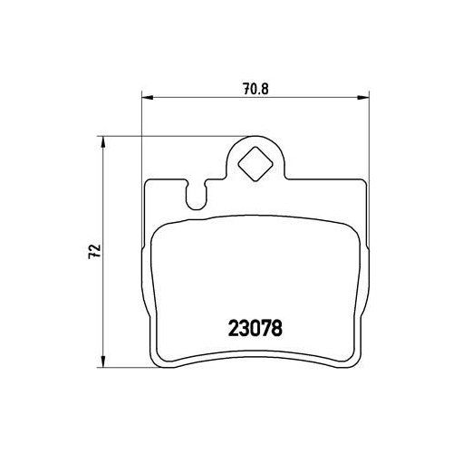 BREMBO Bremsbelagsatz, Scheibenbremse PRIME LINE