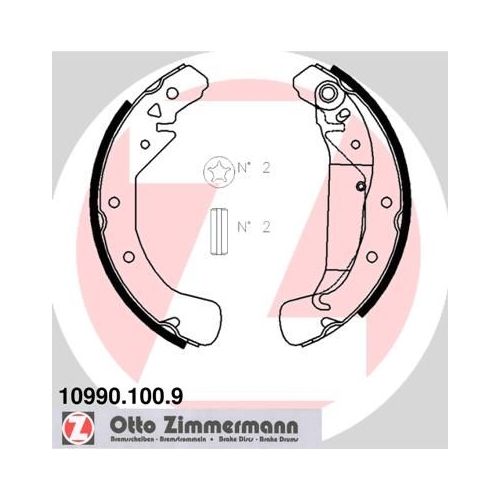 ZIMMERMANN Bremsbackensatz