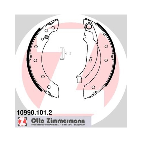 ZIMMERMANN Bremsbackensatz
