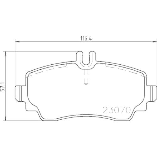 BREMBO Bremsbelagsatz, Scheibenbremse PRIME LINE