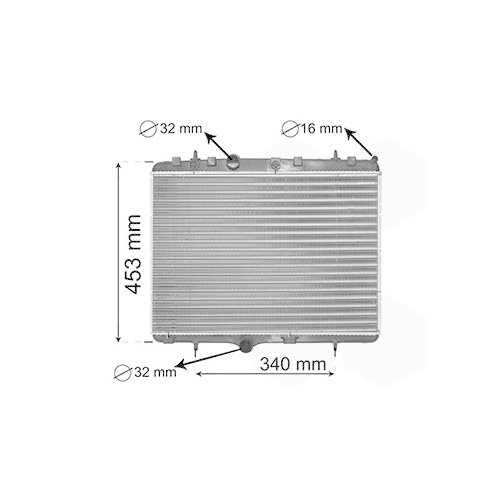 VAN WEZEL Kühler, Motorkühlung *** IR PLUS ***