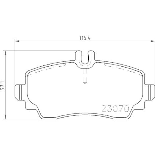 BREMBO Bremsbelagsatz, Scheibenbremse PRIME LINE