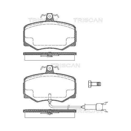 TRISCAN Bremsbelagsatz, Scheibenbremse