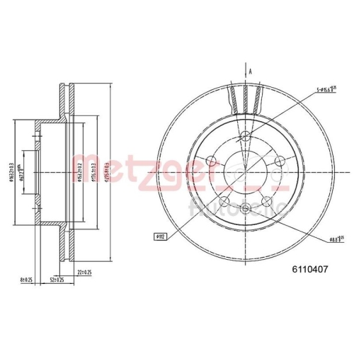 METZGER Bremsscheibe