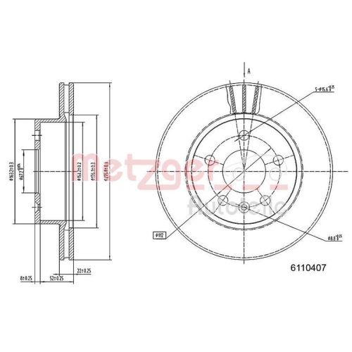 METZGER Bremsscheibe