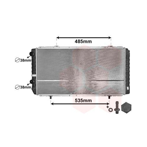 VAN WEZEL Kühler, Motorkühlung *** IR PLUS ***