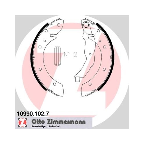 ZIMMERMANN Bremsbackensatz