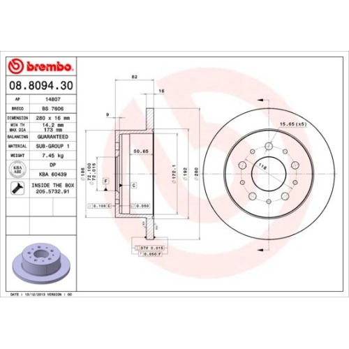 BREMBO Bremsscheibe PRIME LINE