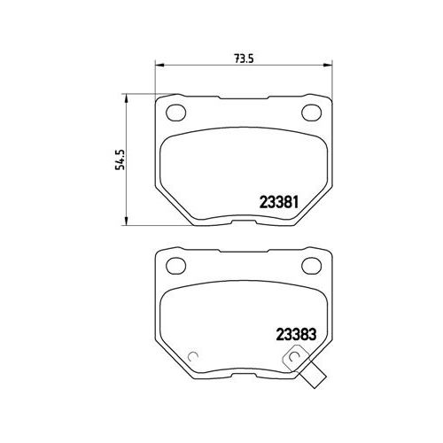 BREMBO Bremsbelagsatz, Scheibenbremse PRIME LINE