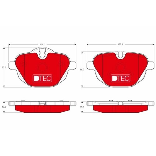 TRW Bremsbelagsatz, Scheibenbremse DTEC COTEC