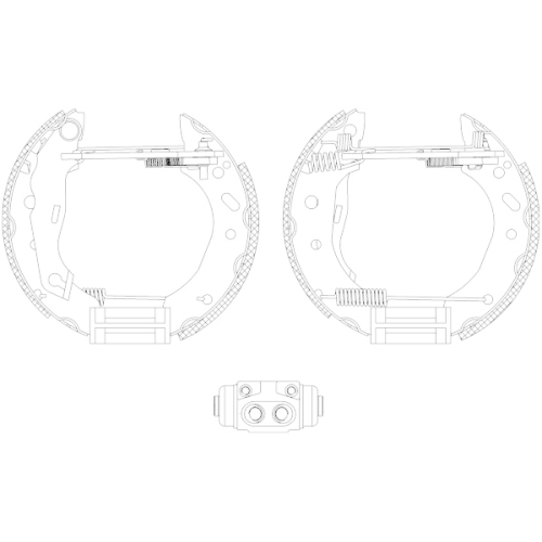 TEXTAR Bremsbackensatz Shoe Kit Pro