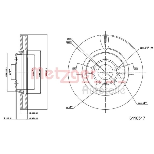 METZGER Bremsscheibe