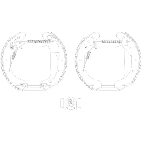 TEXTAR Bremsbackensatz Shoe Kit Pro