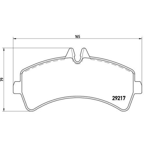 BREMBO Bremsbelagsatz, Scheibenbremse PRIME LINE