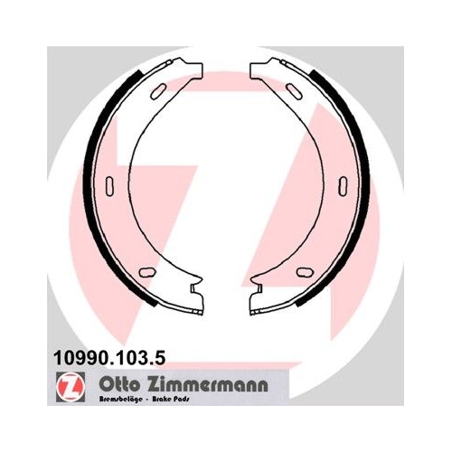ZIMMERMANN Bremsbackensatz, Feststellbremse