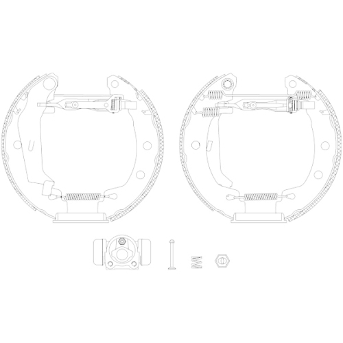 TEXTAR Bremsbackensatz Shoe Kit Pro