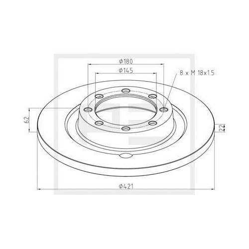 PE Automotive Bremsscheibe