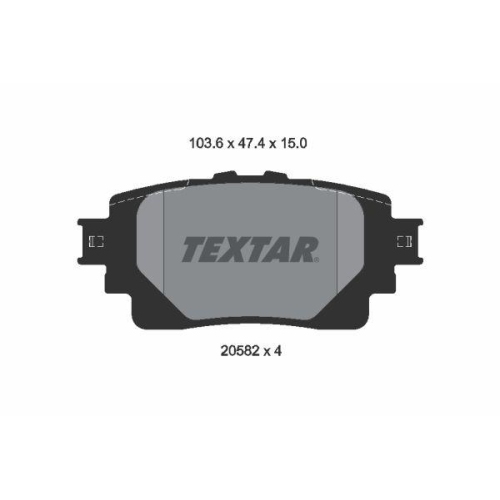 TEXTAR Bremsbelagsatz, Scheibenbremse