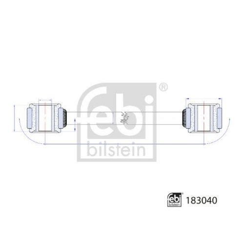 FEBI BILSTEIN Stange/Strebe, Stabilisator