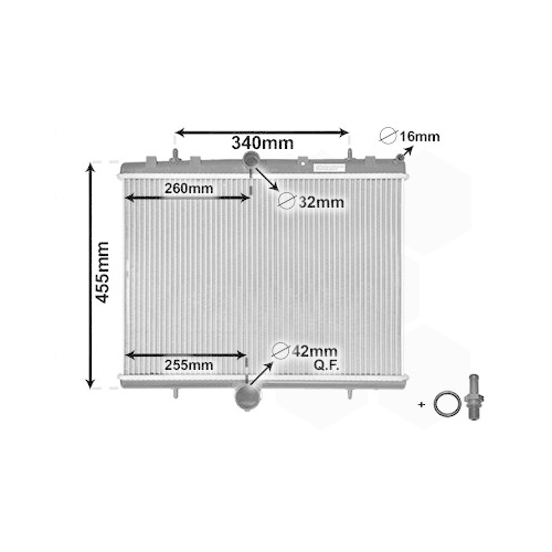 VAN WEZEL Kühler, Motorkühlung *** IR PLUS ***