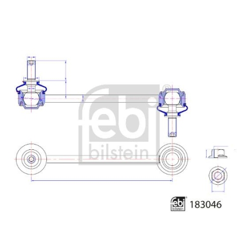 FEBI BILSTEIN Stange/Strebe, Stabilisator