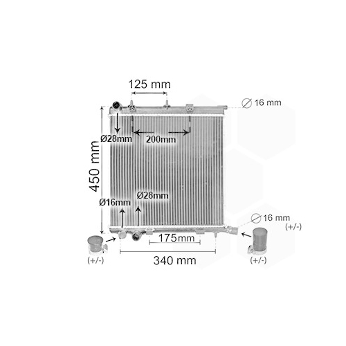 VAN WEZEL Kühler, Motorkühlung *** IR PLUS ***