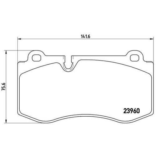 BREMBO Bremsbelagsatz, Scheibenbremse PRIME LINE