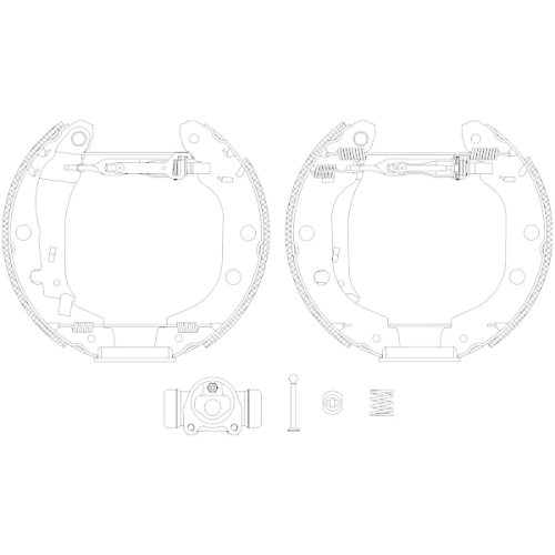 TEXTAR Bremsbackensatz Shoe Kit Pro