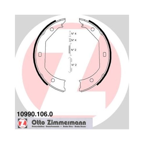 ZIMMERMANN Bremsbackensatz, Feststellbremse