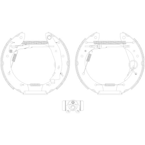 TEXTAR Bremsbackensatz Shoe Kit Pro