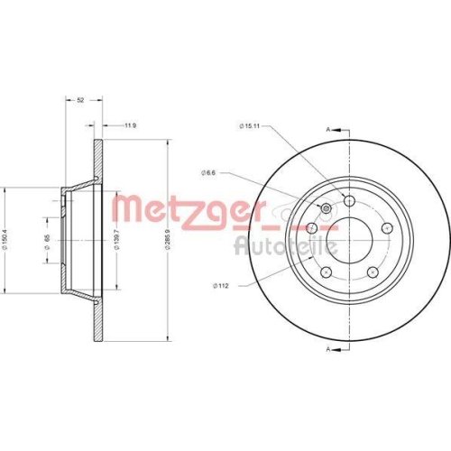 METZGER Bremsscheibe