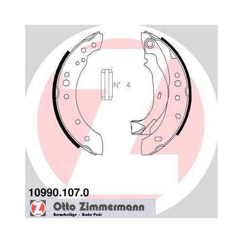 ZIMMERMANN Bremsbackensatz