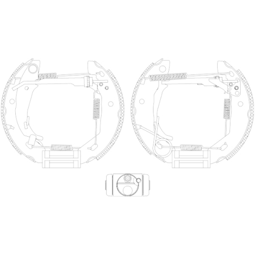 TEXTAR Bremsbackensatz Shoe Kit Pro