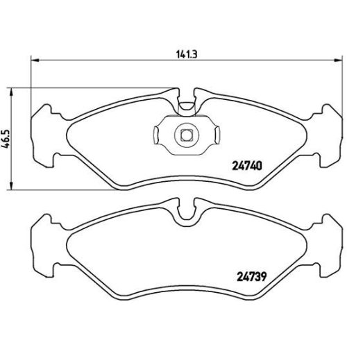 BREMBO Bremsbelagsatz, Scheibenbremse PRIME LINE