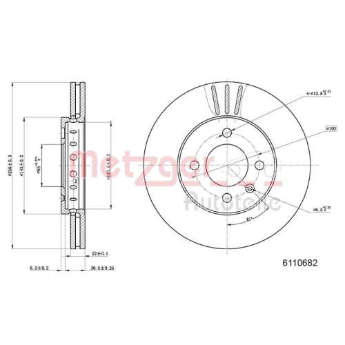 METZGER Bremsscheibe GREENPARTS