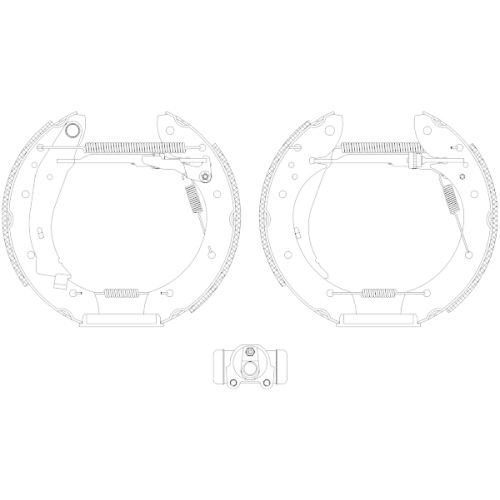 TEXTAR Bremsbackensatz Shoe Kit Pro