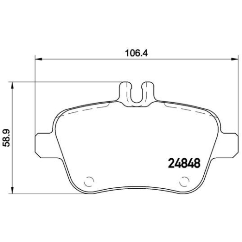 BREMBO Bremsbelagsatz, Scheibenbremse PRIME LINE