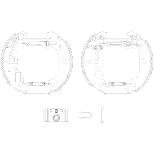 TEXTAR Bremsbackensatz Shoe Kit Pro