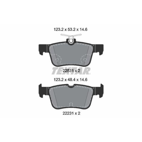 TEXTAR Bremsbelagsatz, Scheibenbremse Q+