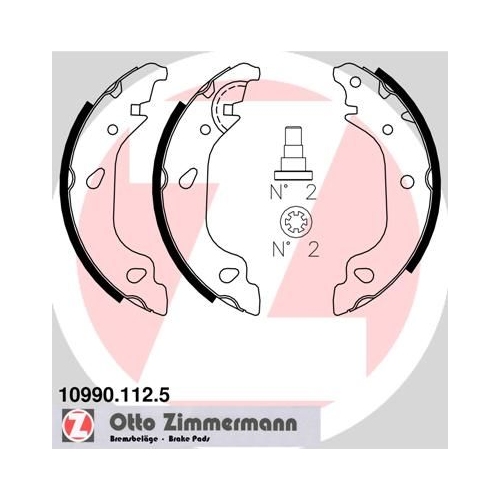 ZIMMERMANN Bremsbackensatz