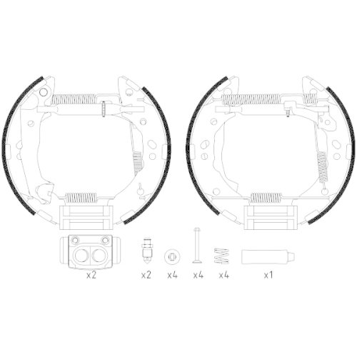 TEXTAR Bremsbackensatz Shoe Kit Pro