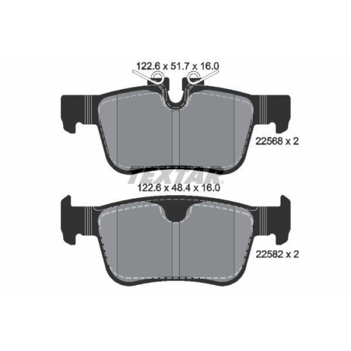 TEXTAR Bremsbelagsatz, Scheibenbremse Q+