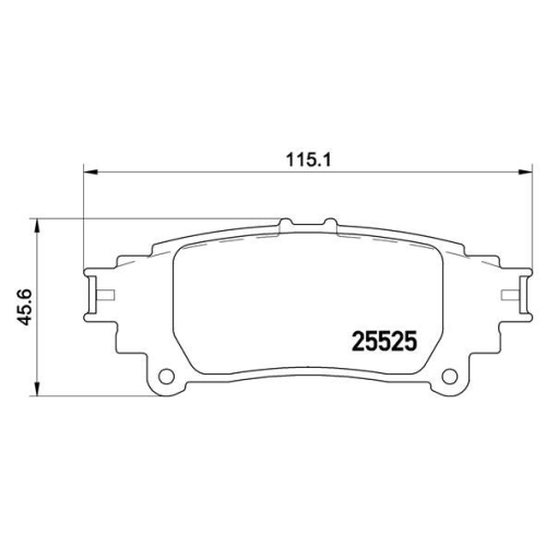 BREMBO Bremsbelagsatz, Scheibenbremse PRIME LINE