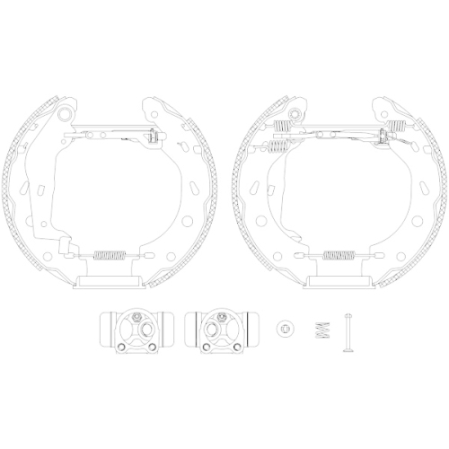 TEXTAR Bremsbackensatz Shoe Kit Pro