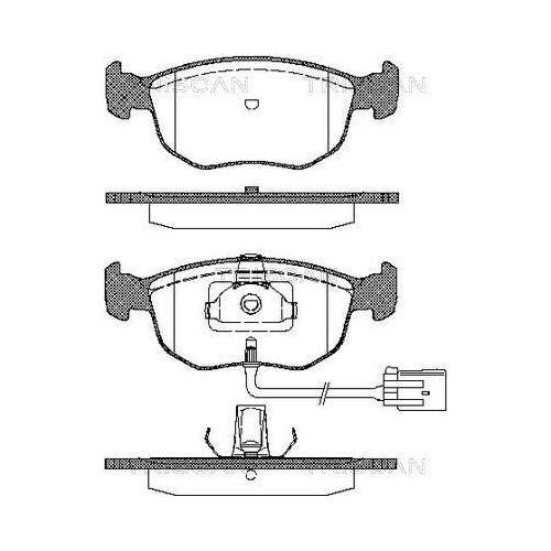 TRISCAN Bremsbelagsatz, Scheibenbremse