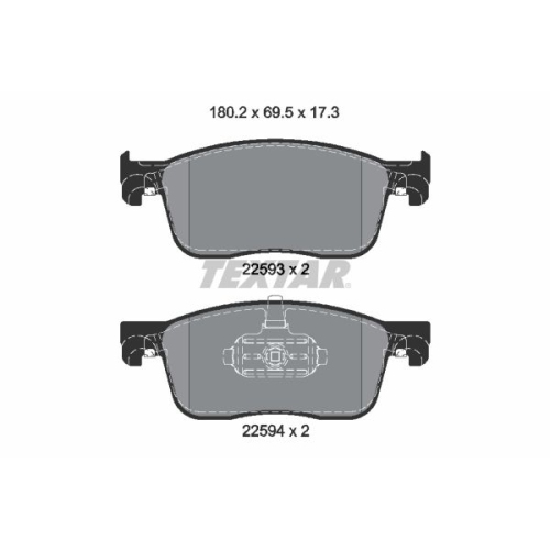 TEXTAR Bremsbelagsatz, Scheibenbremse Q+