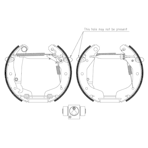 TEXTAR Bremsbackensatz Shoe Kit Pro