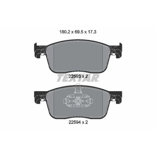 TEXTAR Bremsbelagsatz, Scheibenbremse Q+